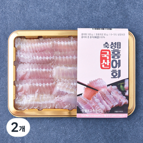 은하수산 국내산 모둠 숙성 홍어회 (냉장), 2개, 100g