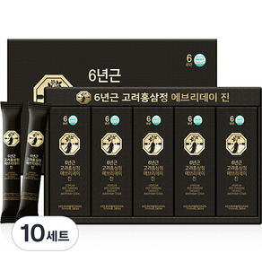 자연허브 6년근 고려홍삼정 에브리데이 진 홍삼스틱 30p + 쇼핑백, 450g, 10세트