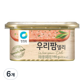 우리팜 청정원 델리 햄통조림, 6개