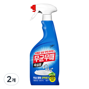 무균무때 욕실용 세정제 단품, 900ml, 2개