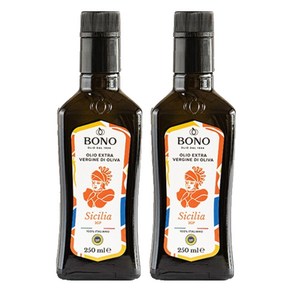 보놀리오 보노 IGP 시칠리아 엑스트라버진 올리브오일, 250ml, 2개