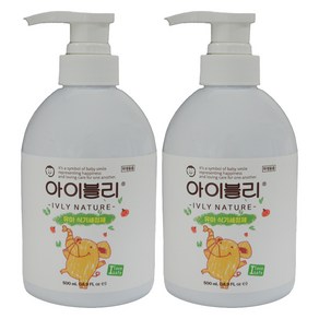 아이블리네이처 유아용 식기 세정제, 500ml, 2개