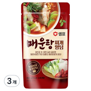 샘표 매운탕찌개 양념, 140g, 3개