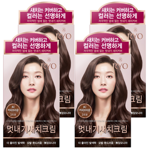 려 우아채 영양 새치염색, 6C커피브라운, 4개