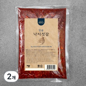 입술젓갈 낙지젓, 1kg, 2개