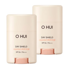 오휘 데이쉴드 아쿠아 선스틱 투 고 SPF50+ PA++++, 14g, 2개