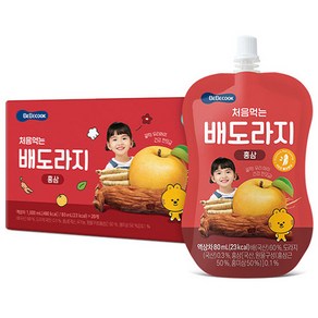 베베쿡 처음먹는 배도라지 어린이 음료 80ml