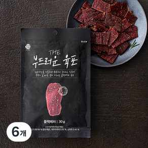 육포공방 THE 부드러운 육포 블랙페퍼, 30g, 6개