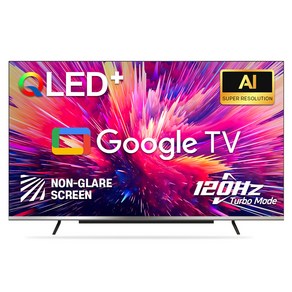 이스트라 4K QLED 120Hz 논글레어스크린 AI 구글 스마트TV, 139cm(55인치), UC552QLED, 스탠드형, 고객직접설치