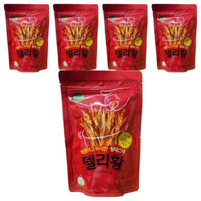 바다소리 델리황 매운맛 황태스낵, 50g, 5개