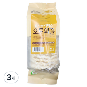 오가닉스토리 유기농 라이스 오트와플, 65g, 3개