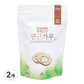 산마을 동결건조 연근가루, 65g, 2개