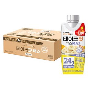 테이크핏 맥스 단백질 드링크 바나나맛, 250ml, 24개