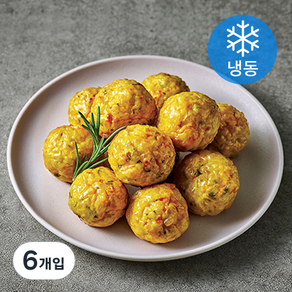 하림펫푸드 더리얼 레시피 치킨볼 강아지간식 (냉동), 닭가슴살맛, 100g, 6개