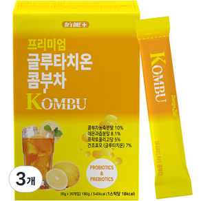 닥터스원 프리미엄 글루타치온 콤부차 레몬맛, 6g, 30개입, 3개