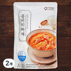 아워홈 콩비지찌개, 450g, 2개