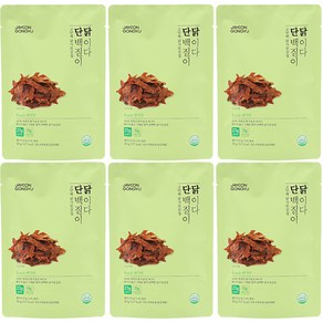 자연공유 닭가슴살 칩 단백질이 닭이다 랜치맛, 30g, 6개