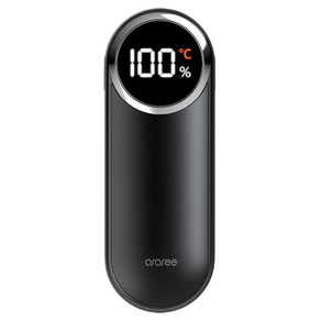 아라리 온큐 손난로 보조배터리 5000mAh, 블랙, OT-112