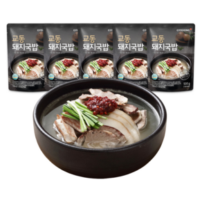 교동식품 부산식 돼지국밥, 500g, 5개