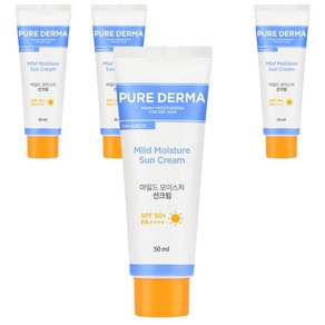 온더바디 퓨어더마 마일드 모이스처 선크림 SPF50+ PA++++, 50ml, 4개