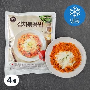 올반 김치볶음밥 (냉동), 414g, 4개