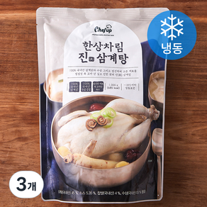 셰프업 한상차림 진 삼계탕 (냉동), 1kg, 3개