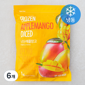 베트남산 애플망고 (냉동), 6개, 1kg