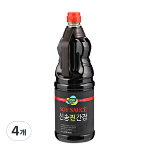 신송 진간장, 1.6L, 4개