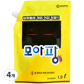 모아팡 바퀴벌레 개미 거미 벌레약, 1L, 4개