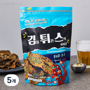 김을 튀긴 스낵 바비큐, 5개, 50g