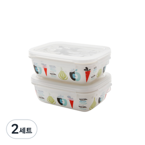 젠한국 런치 ISAK 직사각 밀폐용기 400ml 2p 세트