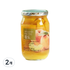 올가홀푸드 재배농장에서 바로 만든 황도, 450g, 2개