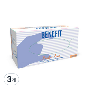 benefit 라텍스 장갑, 화이트 아이보리, 미니(XS), 3개