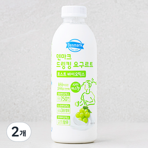 덴마크 드링킹 요구르트 포스트 바이오틱스 샤인머스캣, 750ml, 2개