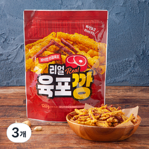 리얼 육포깡, 120g, 3개