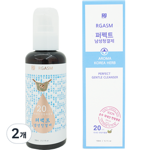 르가즘 퍼펙트 남성 청결제, 150ml, 2개