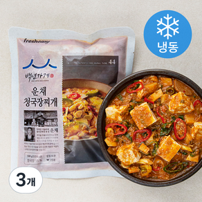 프레시지 백년가게 운채 청국장찌개 (냉동), 3개, 500g