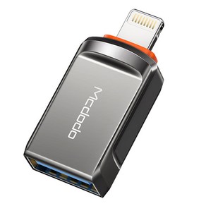 맥도도 USB-A 3.0 to 라이트닝 8핀 OTG 젠더, 딥그레이, 1개