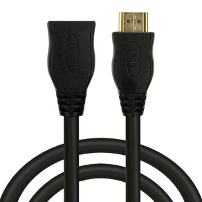 컴길 HDMI 2.0Ver 연장 젠더 케이블 블랙