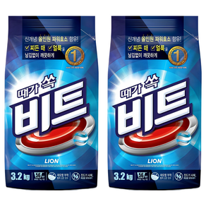비트 분말세제 일반용 리필, 3.2kg, 2개