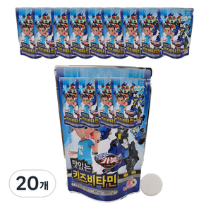 헬로카봇 맛있는 키즈 비타민, 40정, 20개