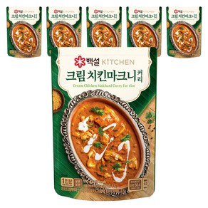 백설 크림 치킨마크니커리, 170g, 6개