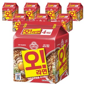 오뚜기 오라면 멀티 125g x 4p 8팩, 32개