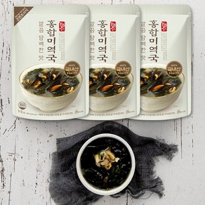 가마솥 깔끔담백한 맛 홍합미역국 냉장, 500g, 3개