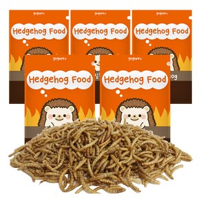 리프패럿 고고펫 Hedgehog Food 건조 밀웜, 150g, 5개