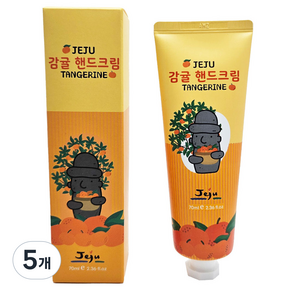 제주갬성 감귤 핸드크림, 70ml, 5개