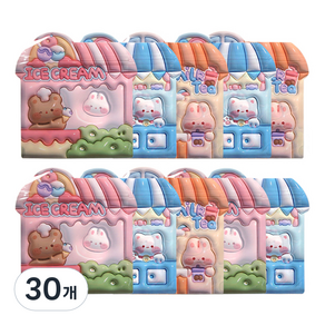 둥글하우스 지퍼백, 랜덤발송, 30개