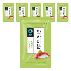 청정원 와사비분, 200g, 6개