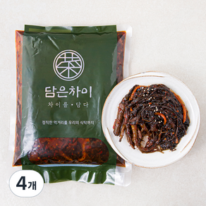 담은차이 고들빼기 무침, 1kg, 4개