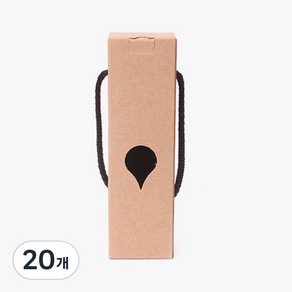 병도매닷컴 250~300ml 페트병 포장 무지 크라프트롱박스, PT300-1P, 20개